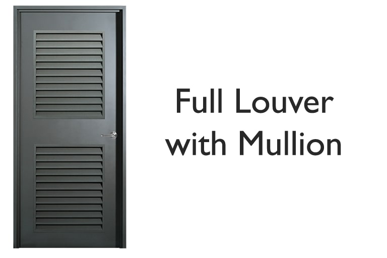 Single Leaf Full Louver with Mullion